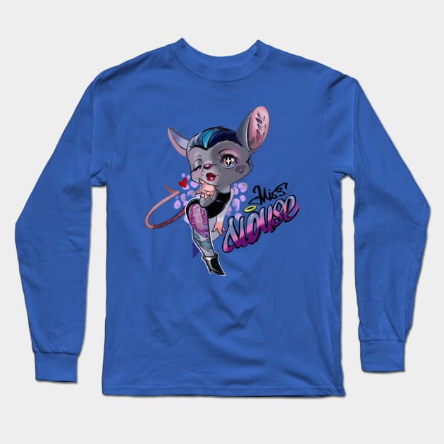 mouse Long Sleeve T-Shirt by ManyaArtShop 